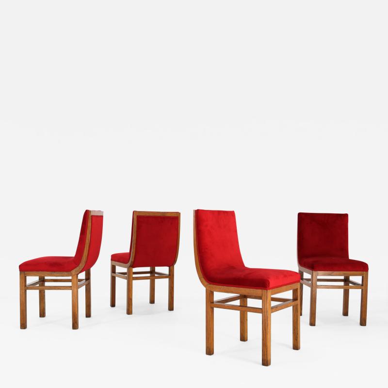 Gino Levi Montalcini SET OF 4 ARMCHAIRS BY GINO LEVI MONTALCINI FROM 1940