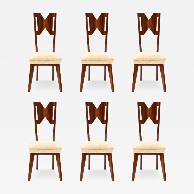 Gino Levi Montalcini Set of Six Dining Chairs by Gino Levi Montalcini Italy c 1940