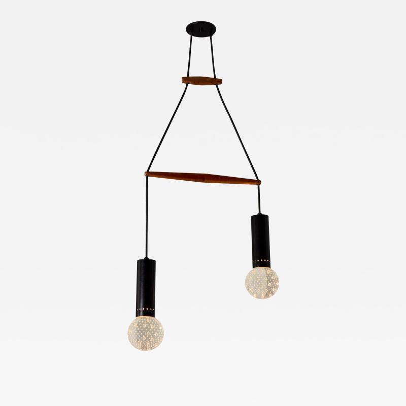 Gino Sarfatti 1960s Gino Sarfatti Metal and Seguso Glass Pendant Chandelier for Arteluce