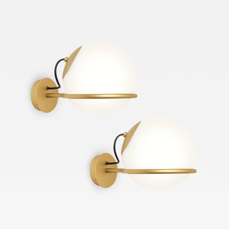 Gino Sarfatti Pair of Gino Sarfatti Model 238 1 Wall Lamps