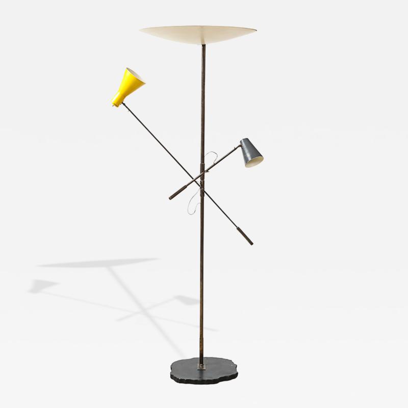 Gino Sarfatti Rare Model 1050 2 Floor Lamp by Gino Sarfatti for Arredoluce