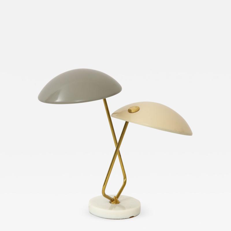 Gino Sarfatti Table Lamp with two tole shades