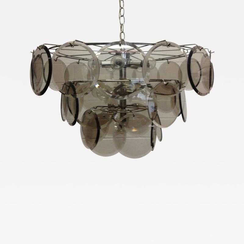 Gino Vistosi Italian Gino Vistosi 36 Disc Chandelier for Murano