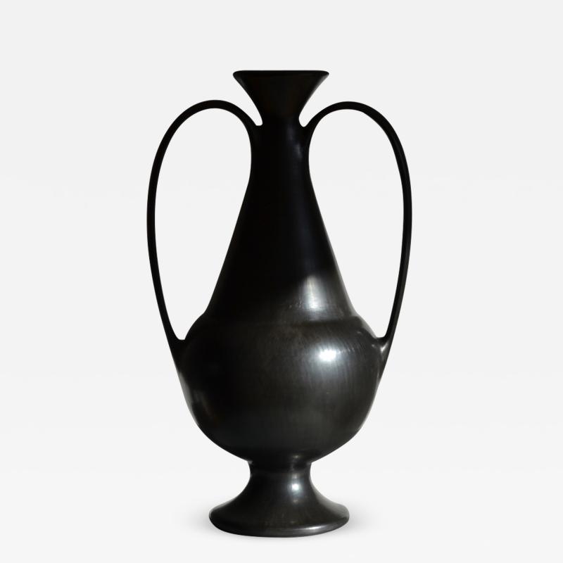 Gio Ponti 1940s Bucchero Vase by Gio Ponti