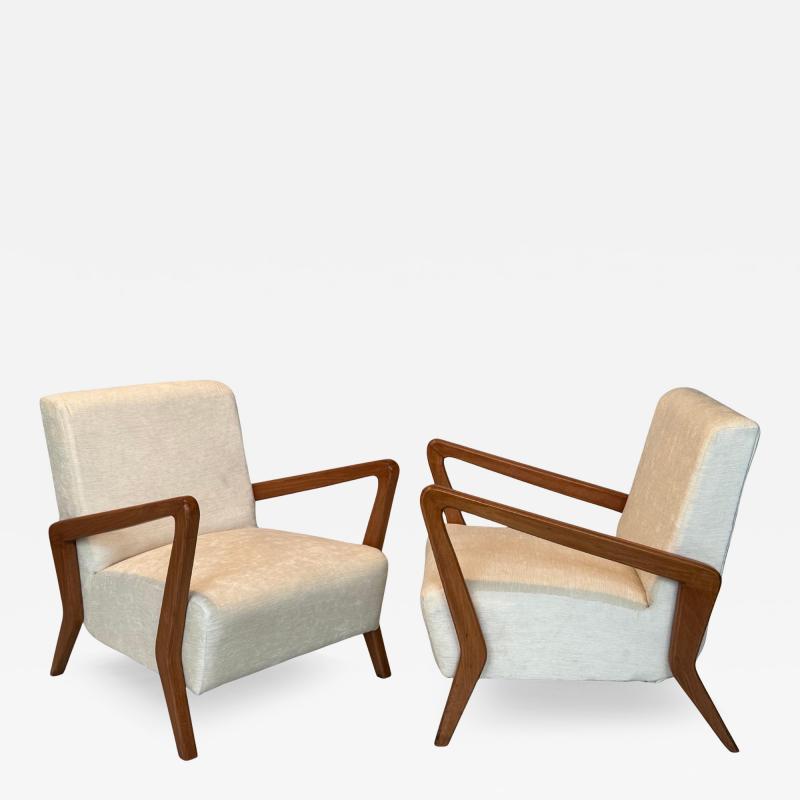 Gio Ponti A pair of Gio Ponti armchairs