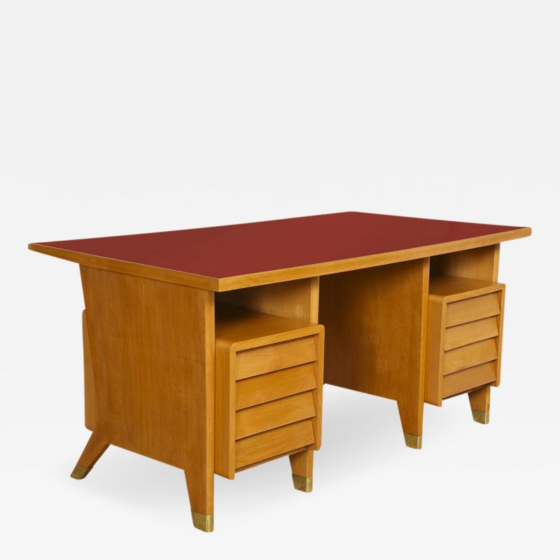 Gio Ponti Custom 8 Drawer Desk by Gio Ponti