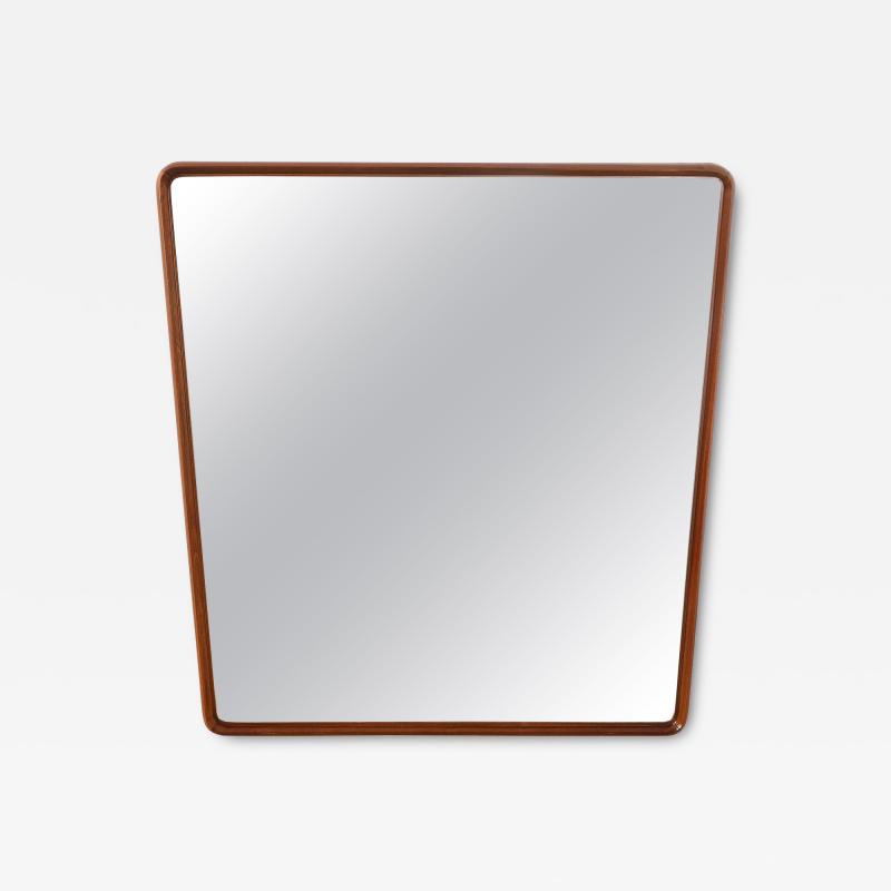 Gio Ponti Gio Ponti 1891 1979 Att for Production Dassi Walnut Wall Mirror circa 1950
