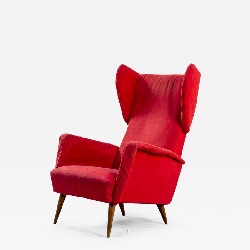 Gio Ponti Gio Ponti Cassina Single Armchair for Hotel Royal in Naples 50s