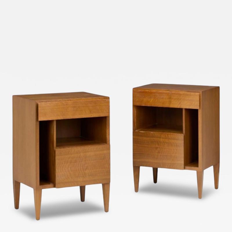 Gio Ponti Gio Ponti Singer Sons Mid Century Modern Rare Sculptural Nightstands 1950s