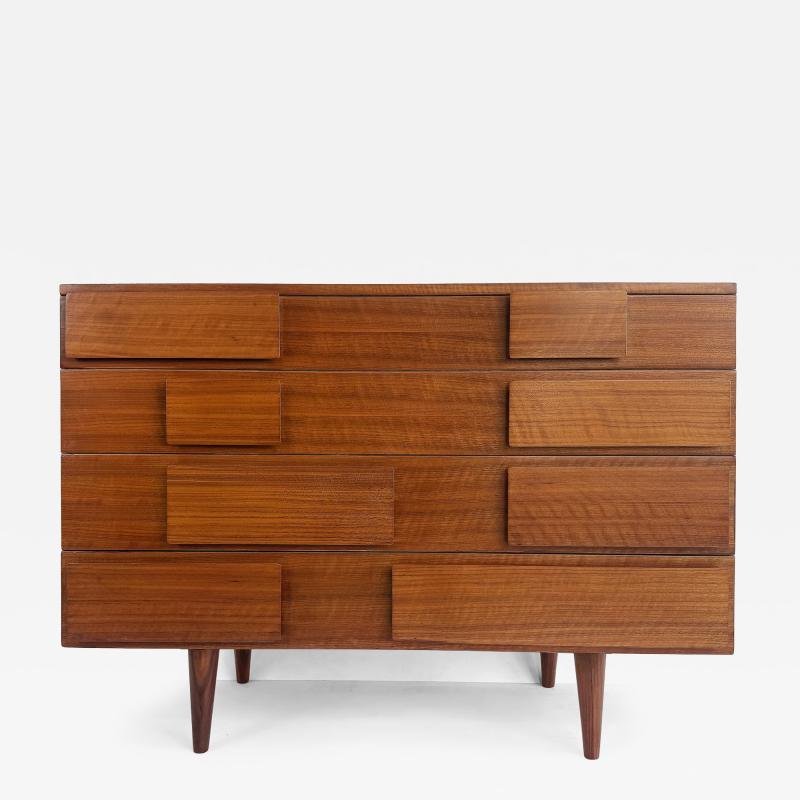 Gio Ponti Gio Ponti Singer Sons Walnut Rosewood Chest of Drawers Restored