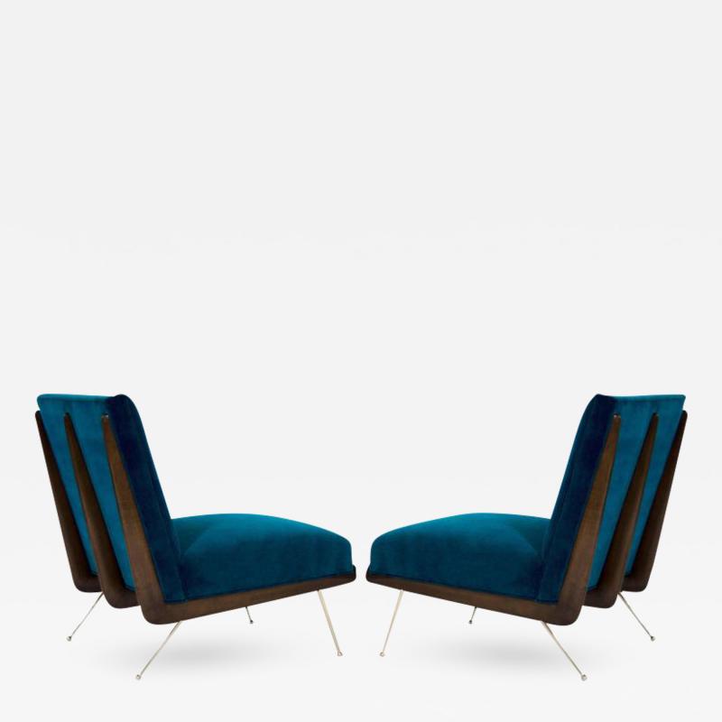 Gio Ponti Gio Ponti Style Bommerang Lounge Chairs