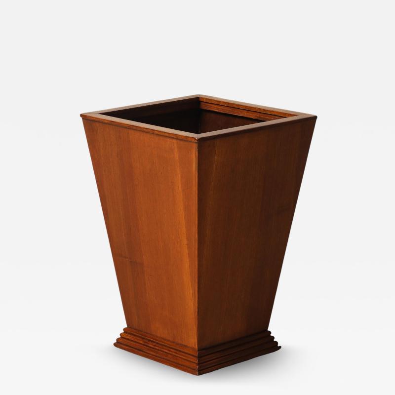 Gio Ponti Gio Ponti Walnut Wastepaper Basket 1939 Italy