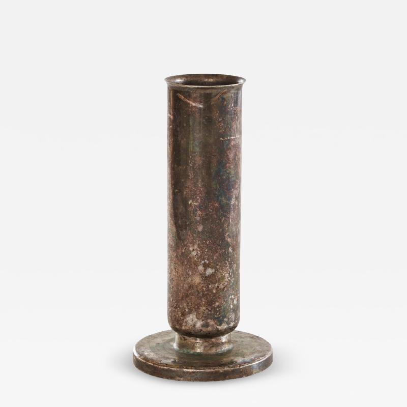 Gio Ponti Gio Ponti Wonderfully Patinated Soliflore Vase for Arthur Krupp Milano 1930s