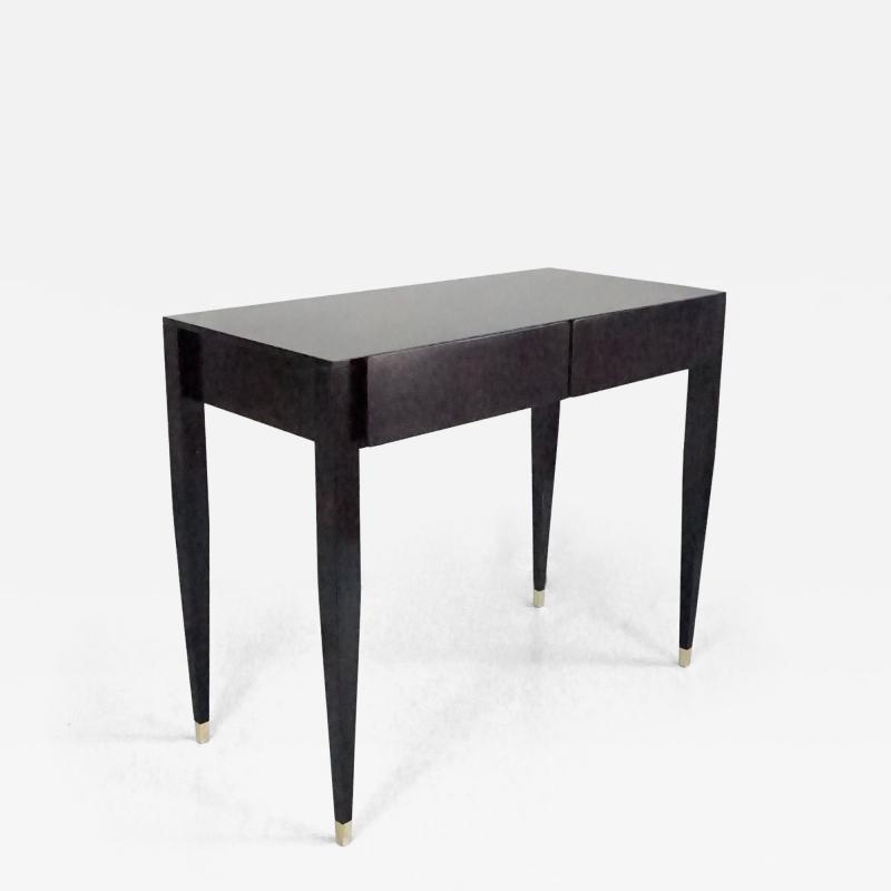 Gio Ponti Gio Ponti black lacquered console vanity table from Hotel Royal 1955