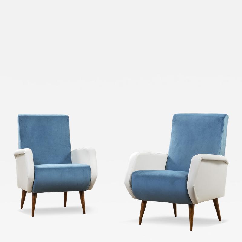 Gio Ponti Gio Ponti for Cassina Pair of Armchairs mod 803