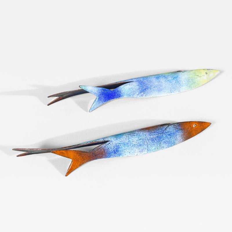 Gio Ponti Gio Ponti for De Poli Pair of Decorative Fish
