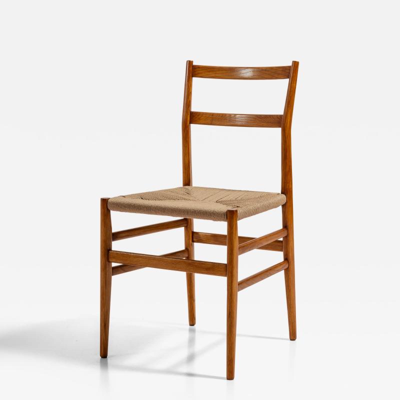 Gio Ponti Gio Ponti set of ten Leggera chairs with rope seat Cassina Italy 1951