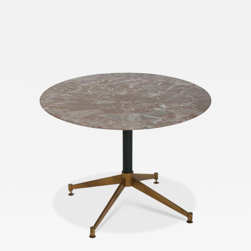 Gio Ponti Gio Ponti style marble and brass 1950s side table