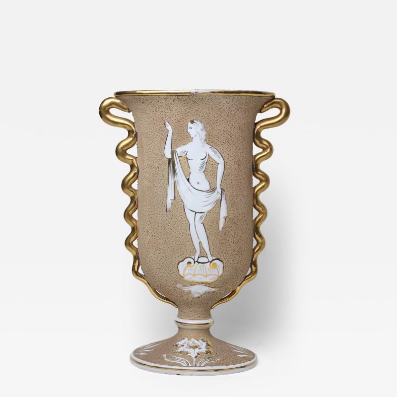Gio Ponti Italian Ceramic Vase by Gio Ponti 1940s Italy