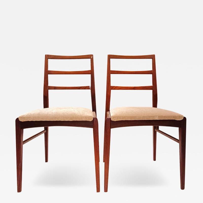 Gio Ponti Italian Mid Century Rosewood Chairs set of 4