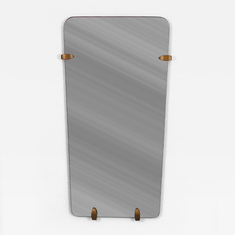 Gio Ponti Large Trapezoidal Mid Century Full Length Wall Mirror Vienna Austria 1950s