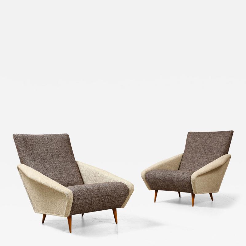 Gio Ponti Model No 807A Distex Lounge Chairs by Gio Ponti for Cassina