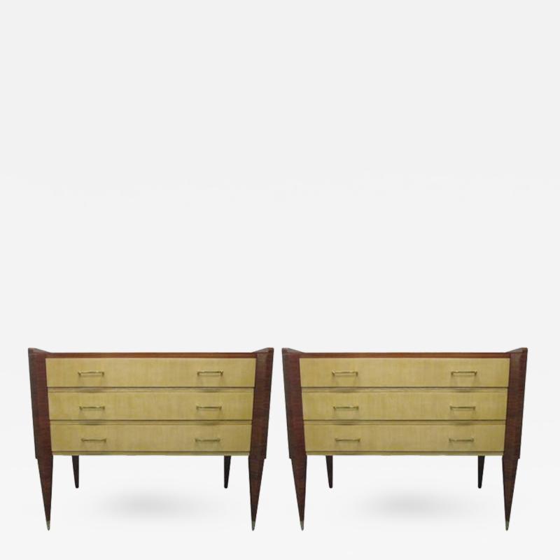 Gio Ponti Pair of Italian Chests in the Manner of Gio Ponti