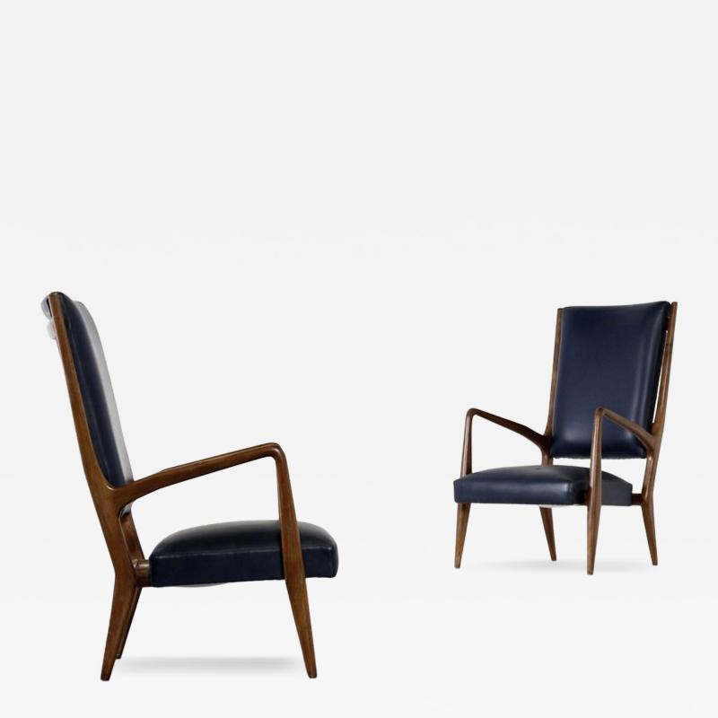 Gio Ponti Rare Armchairs mod 589