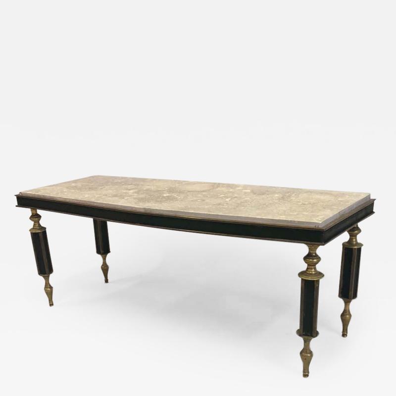 Gio Ponti Rare Italian Modern Neoclassical Gilt Bronze Coffee Table Attr to Gio Ponti