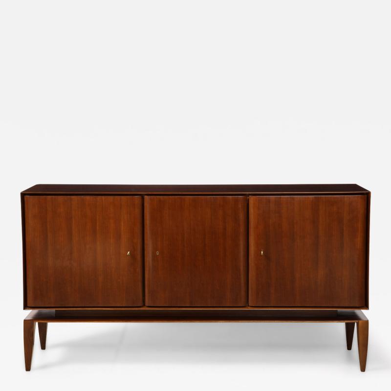 Gio Ponti Rare Three door Floating Cabinet by Gio Ponti for M Singer Sons