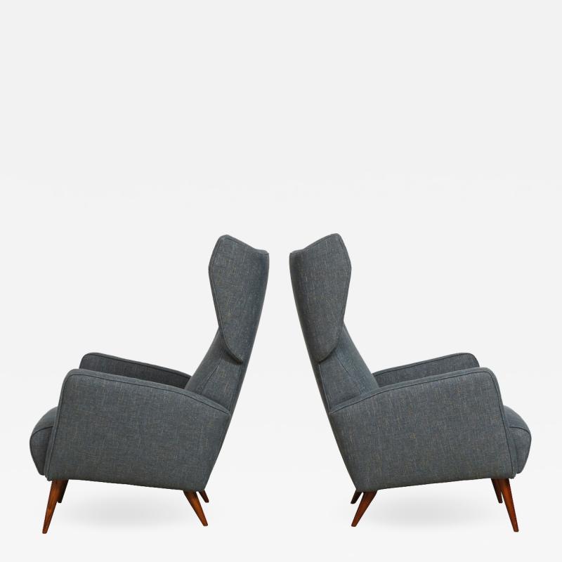 Gio Ponti Rare pair of Lounge Chairs by Gio Ponti