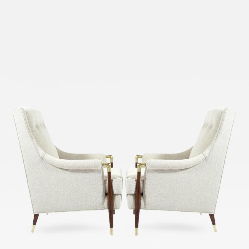 Gio Ponti Sculptural Gio Ponti Style Lounge Chairs