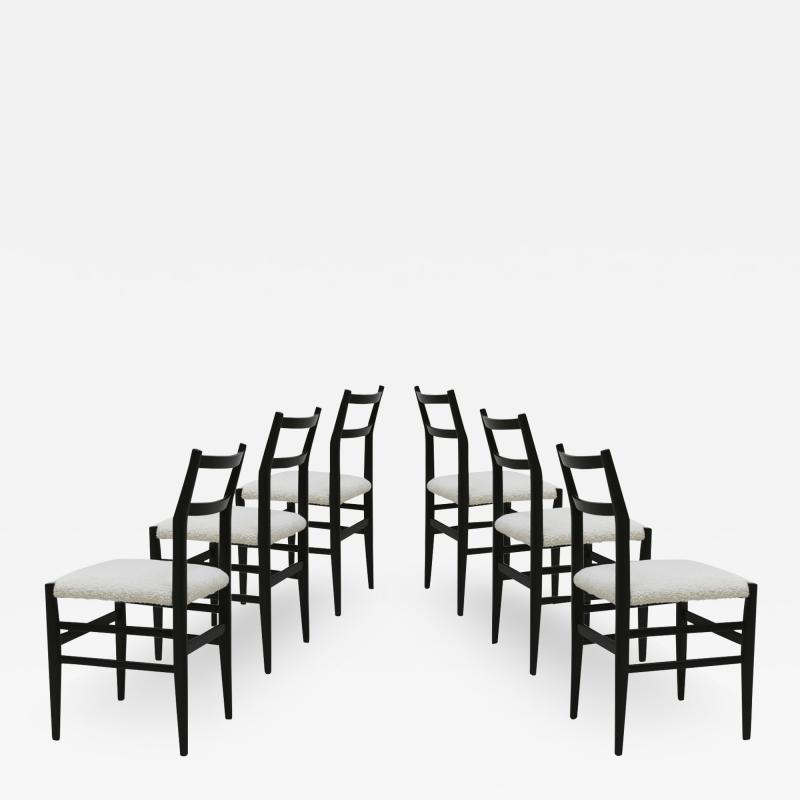 Gio Ponti Set Of Six Leggera Chairs Designed By Gio Ponti Italy 70s