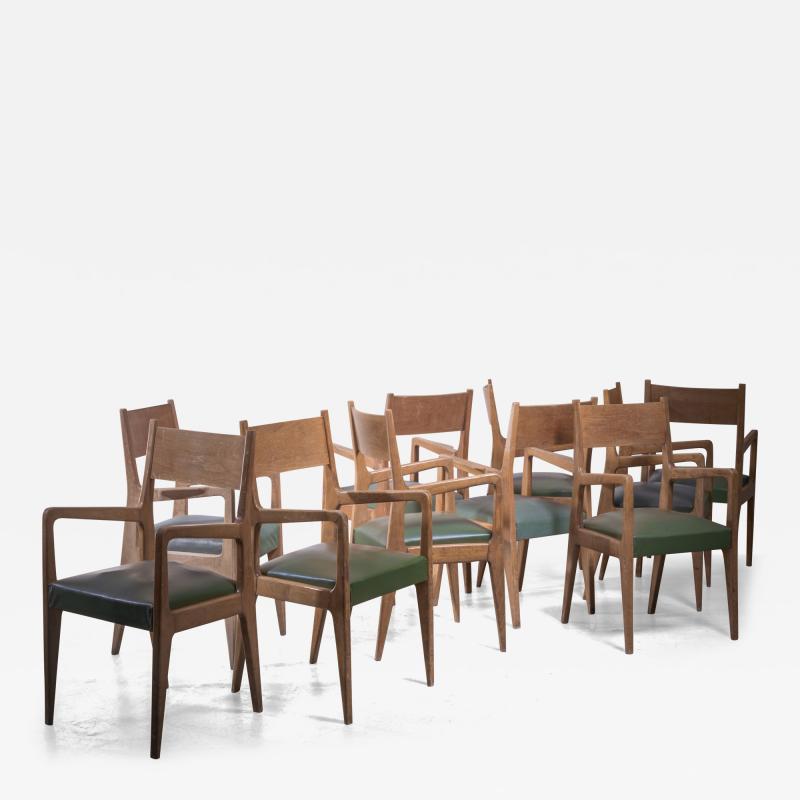 Gio Ponti Set of 10 Gio Ponti dining chairs