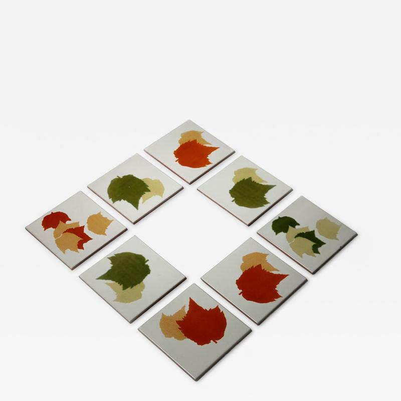 Gio Ponti Set of Eight Ceramic Tiles by Gio Ponti for Ceramiche dAgostino