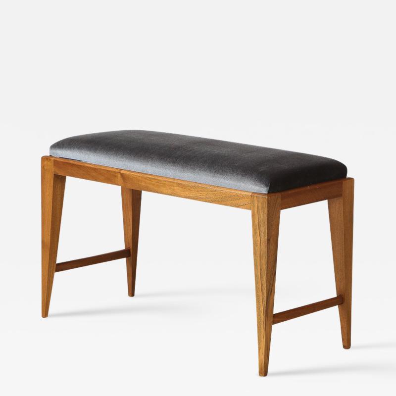 Gio Ponti Upholstered Bench by Attributed to Gio Ponti
