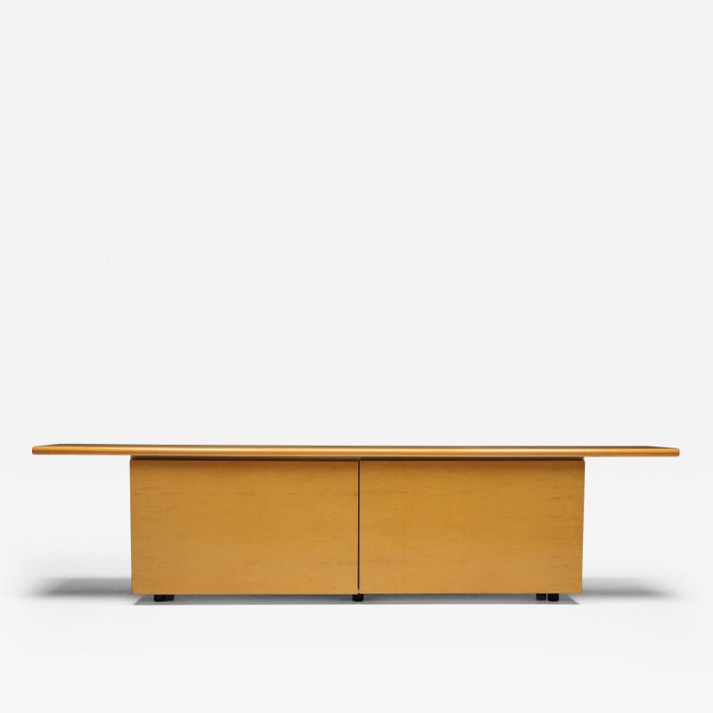 Giotto Stoppino Natural Wood Credenza by Giotto Stoppino 1977