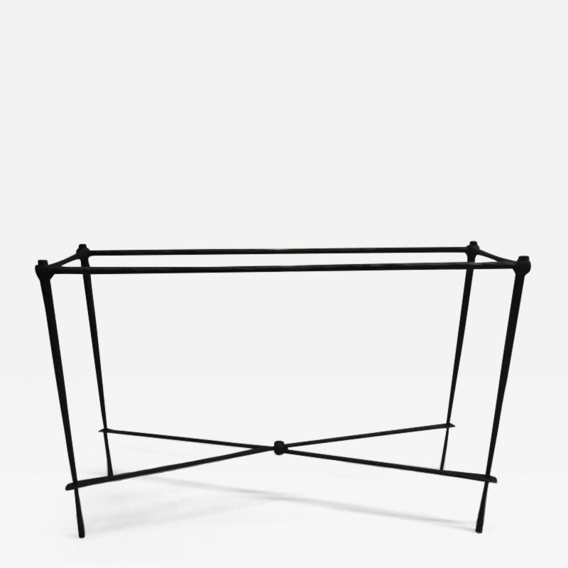 Giovanni Banci 2 Italian Modern Neoclassical Hammered Iron Consoles Giovanni Banci for Hermes