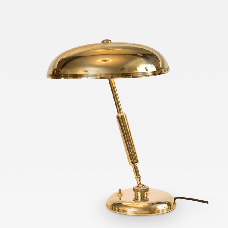 Giovanni Michelucci Italian Mid Century Brass Table Lamp By Giovanni Michelucci