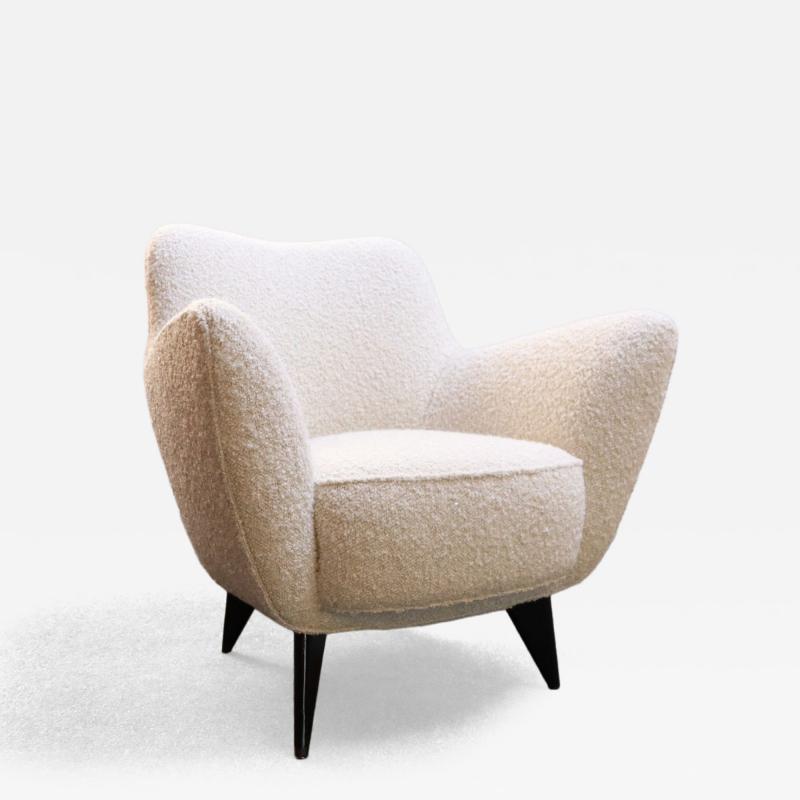 Giulia Veronesi Italian Modernist Perla Armchair in Boucl by Giulia Veronesi for ISA Bergamo