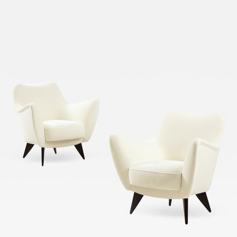 Giulia Veronesi Rare Set of Four Perla Lounge Chairs by Giulia Veronesi for ISA Bergamo