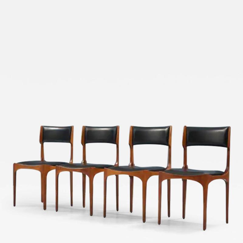 Giuseppe Gibelli Set of 4 Elisbetta Diningroom Chairs by Giuseppe Gibellei Italy 1963