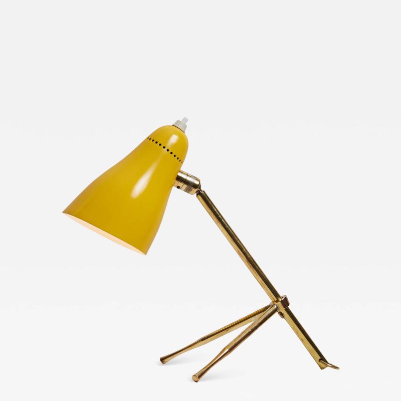 Giuseppe Ostuni 1950s Giuseppe Ostuni Ochetta Yellow Wall or Table Lamp for O Luce