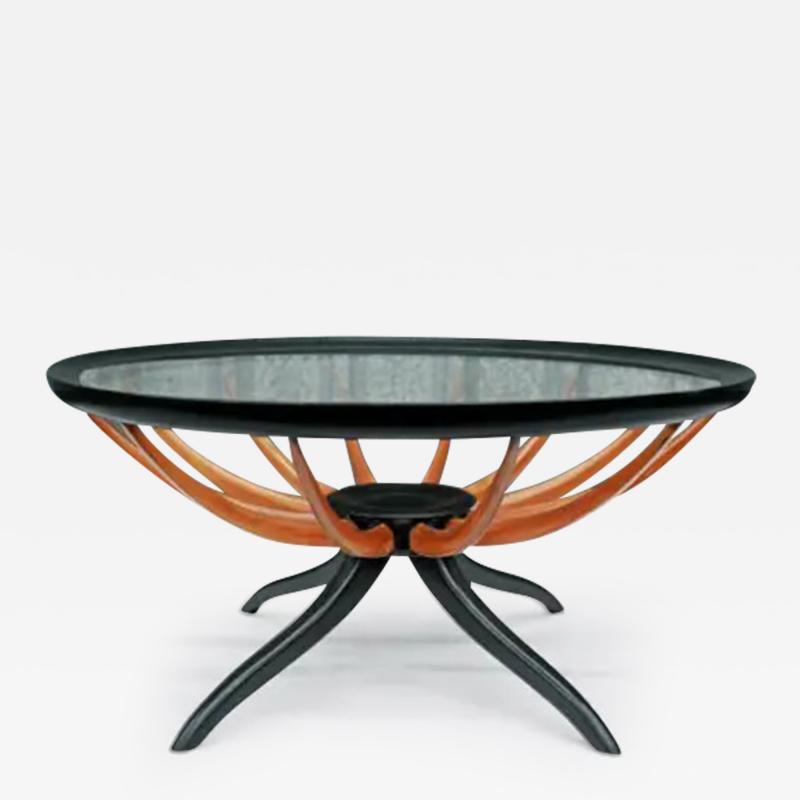 Giuseppe Scapinelli Brazilian Modern Coffee Table in Two Tones of Hardwood by G Scapinelli Brazil