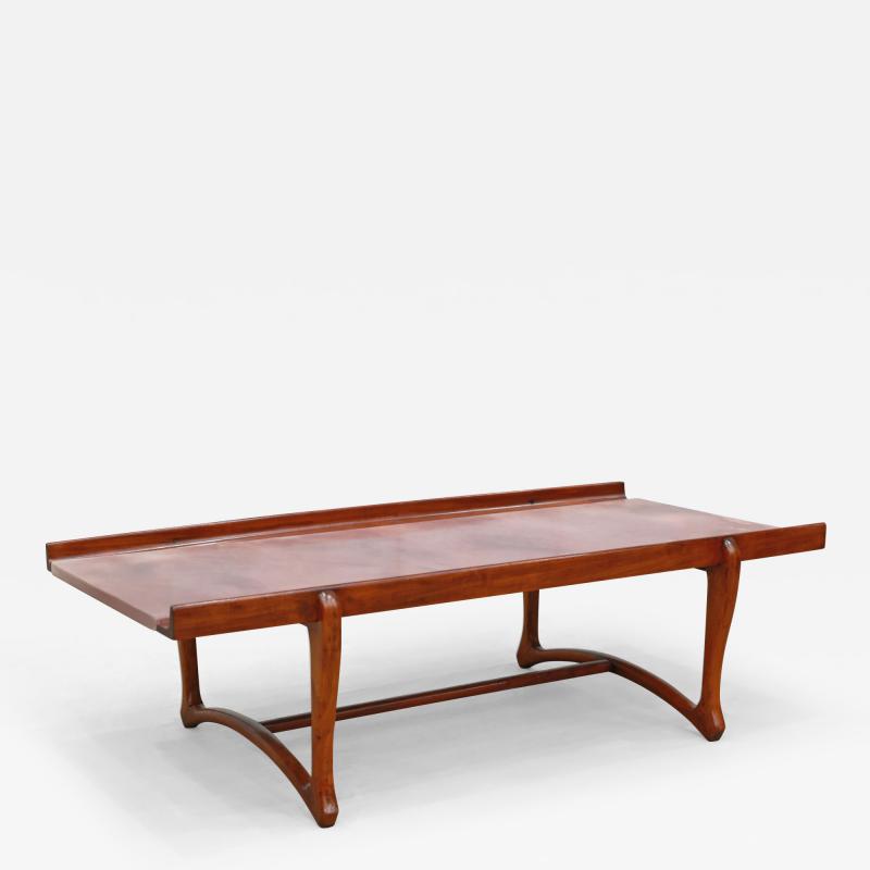 Giuseppe Scapinelli Brazilian Modern Coffee table in Caviuna Marble Giuseppe Scapinelli c 1950