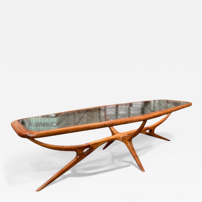 Giuseppe Scapinelli Coffee Table in Caviuna wood Glass Giuseppe Scapinelli 1950s Lot 770