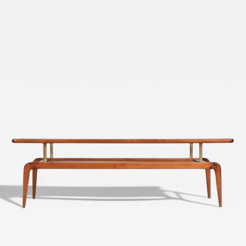 Giuseppe Scapinelli Coffee Table in Caviuna wood Glass Giuseppe Scapinelli 1950s Lot 820