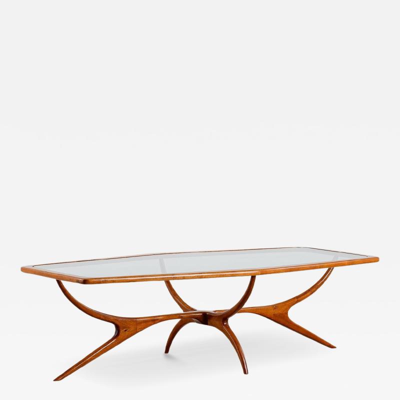 Giuseppe Scapinelli Mid Century Modern Low Center Table by Giuseppe Scapinelli 1960s