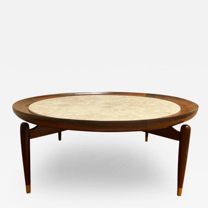 Giuseppe Scapinelli Mid Century Modern Marble Top Center Table by Giuseppe Scapinelli Brazil 1950s