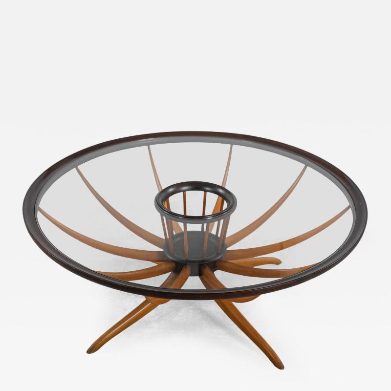 Giuseppe Scapinelli Mid Century Modern Round Center table by Giuseppe Scapinelli Brazil 1960s